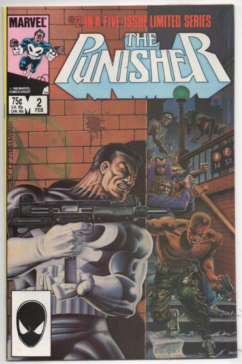 PUNISHER #2, VF+ Mike Zeck, Mini Series, 1986, more Marvel in store