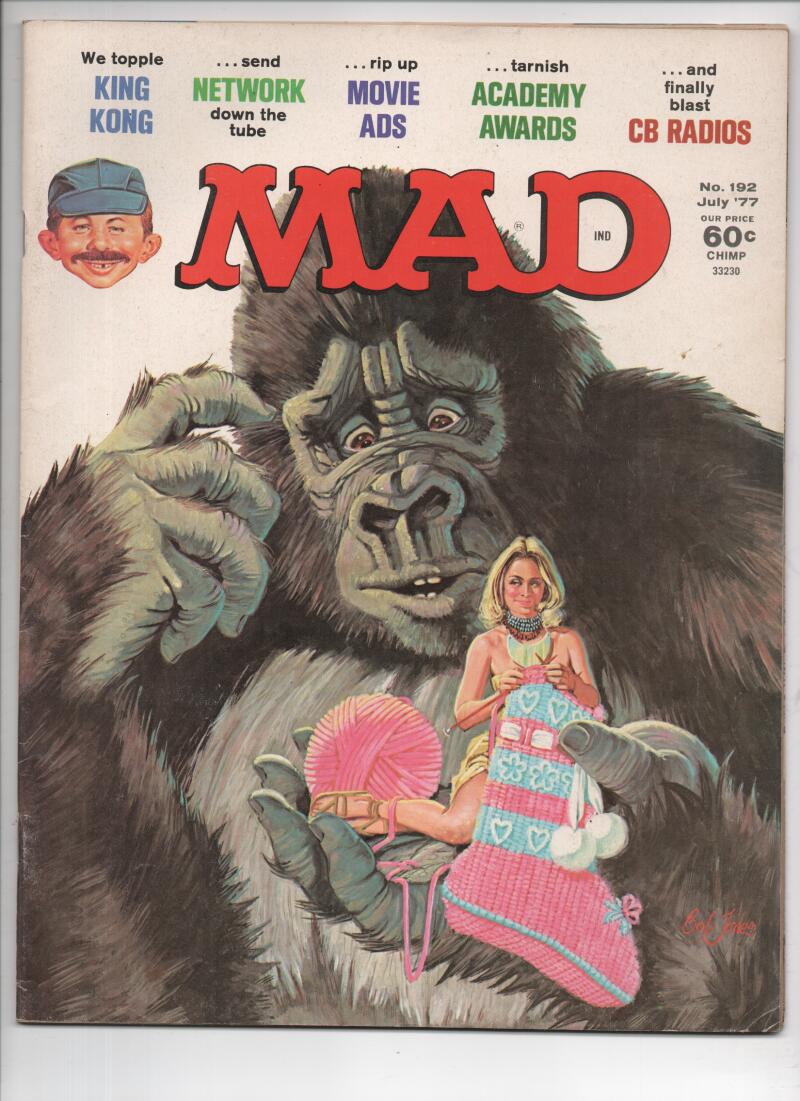 MAD MAGAZINE #192, FN/VF, King Kong, 1977,  more mags in store