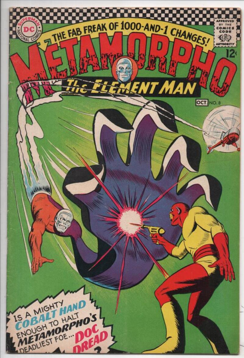 METAMORPHO #8, VG/FN, Elemental Man, DC Comic, 1966