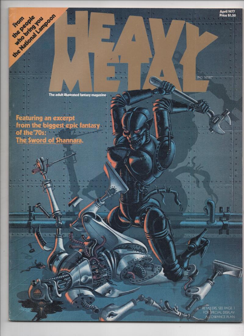 HEAVY METAL #1, 1977, VF, Richard Corben, Moebius, Druilett, Bode