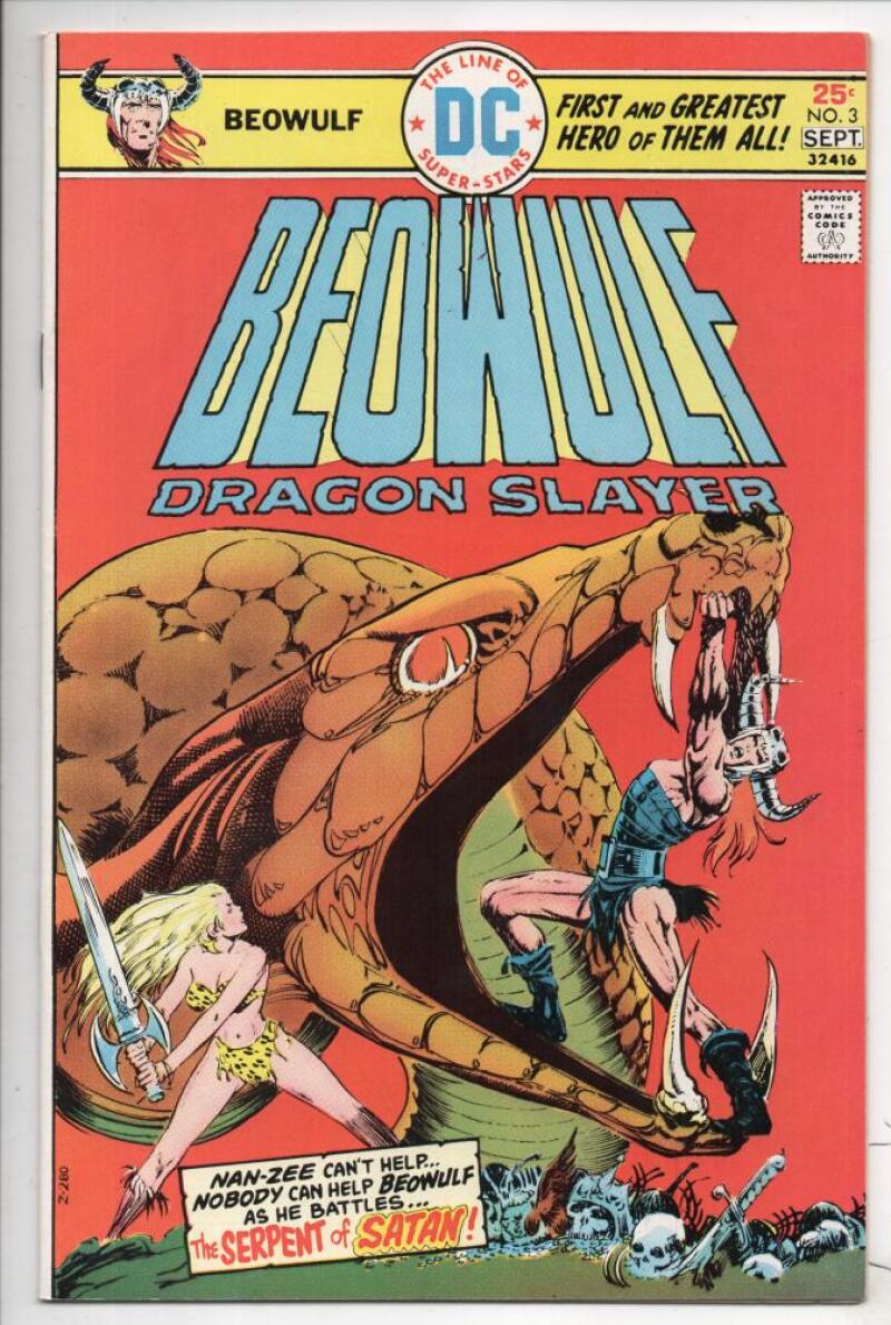 BEOWULF Dragon Slayer #3, VF/NM, Serpent of Satan, 1975, more DC in store
