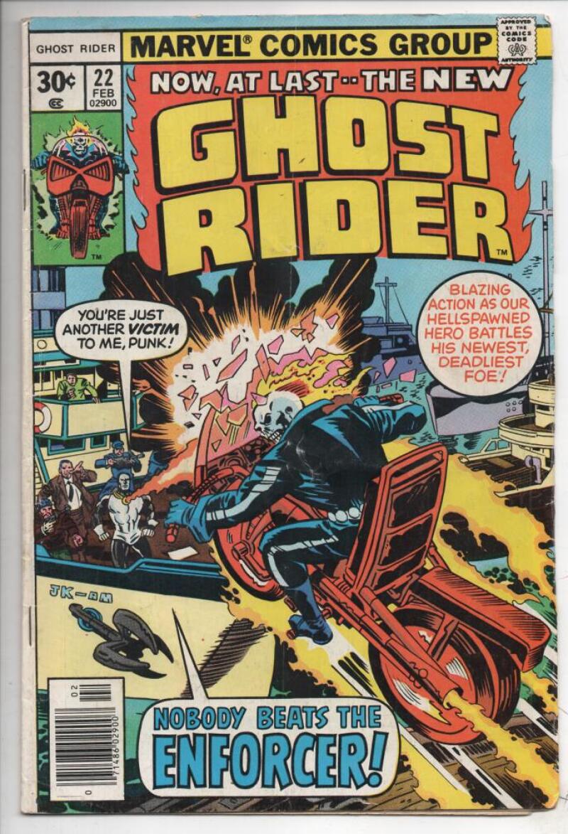 GHOST RIDER #22, VG, Enforcer, Demon, Movie, 1973 1977, Don Heck, more GR in store