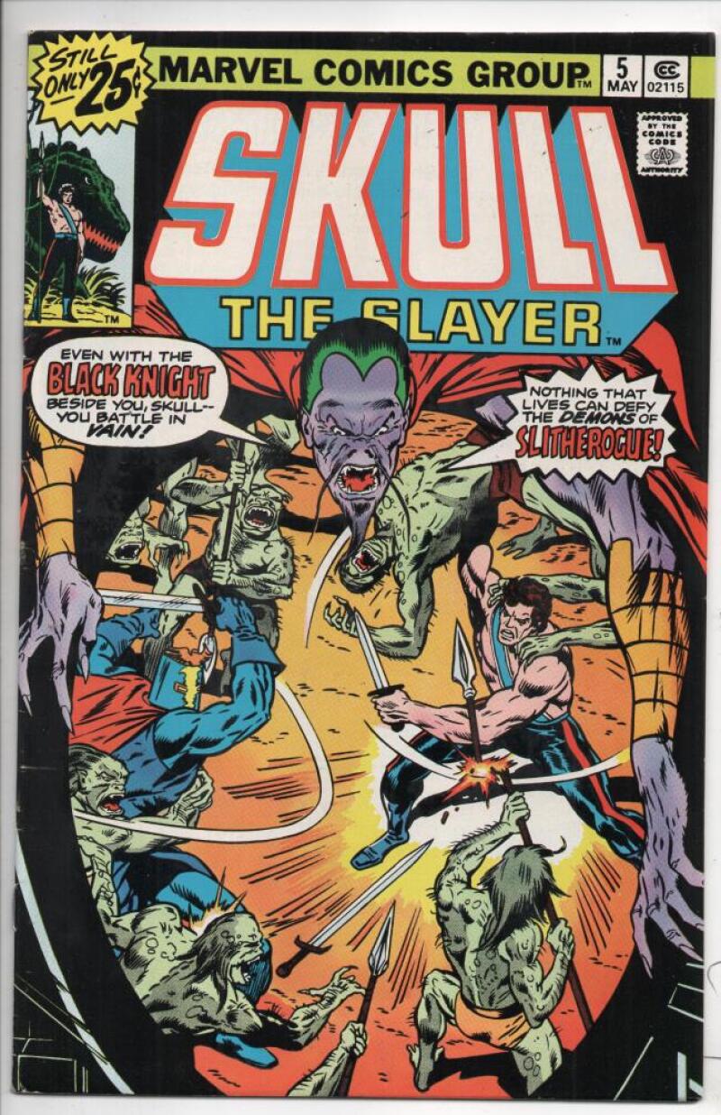 SKULL the SLAYER #5, VF/NM, 1975 1976, Black Knight, more Marvel in store