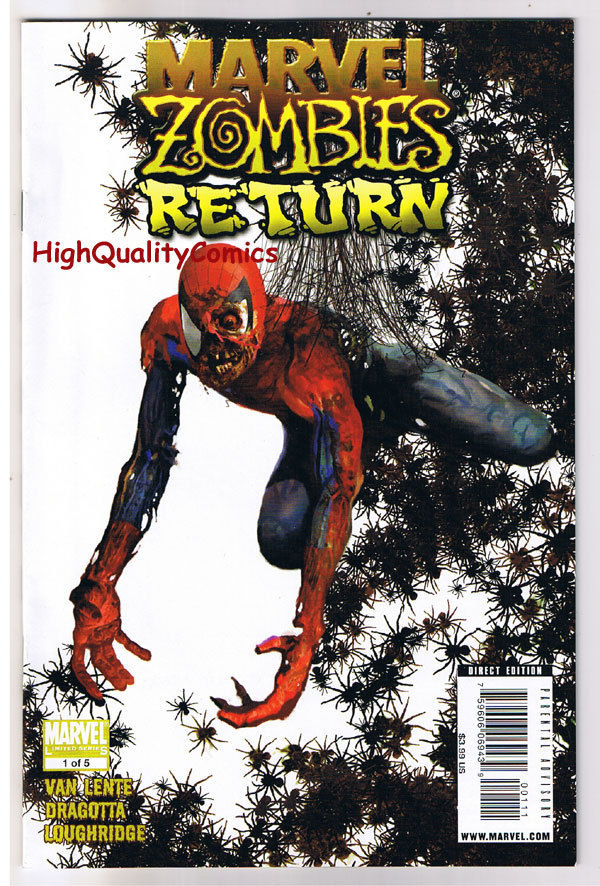 MARVEL ZOMBIES RETURN #1, VF/NM, Spider-man, Arthur Suydam, 2009