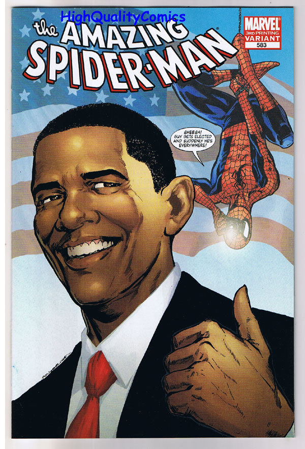 AMAZING SPIDER-MAN #583, NM, Barack Obama, 3rd, Variant, more ASM in store