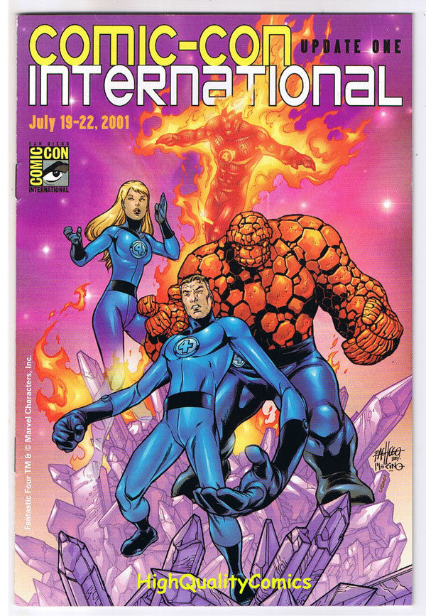 SDCC UPDATE #1 for 2001, NM, Fantastic Four, Human Torch, San Diego Comic Con