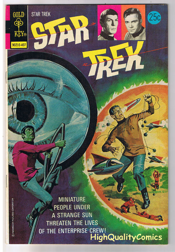 STAR TREK #25, NM-, Dwarf Planet, Kirk, Spock, Gold Key, 1967, more in store