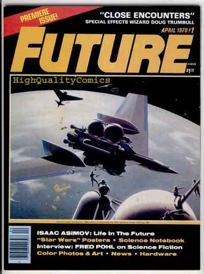 FUTURE #1, Sci-Fi Mag, Asimov, Pohl, Star Wars,1978, NM- , Planet X, King Kong
