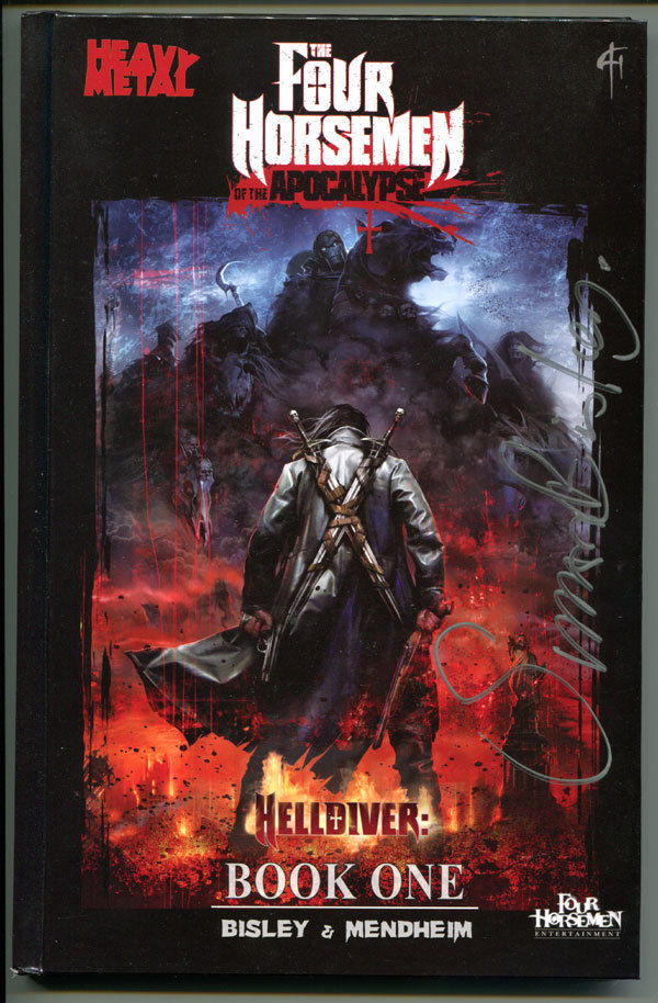 FOUR HORSEMEN of the APOCALYPSE, NM, Signed by Simon Bisley, HC, GN, 1st, 2011