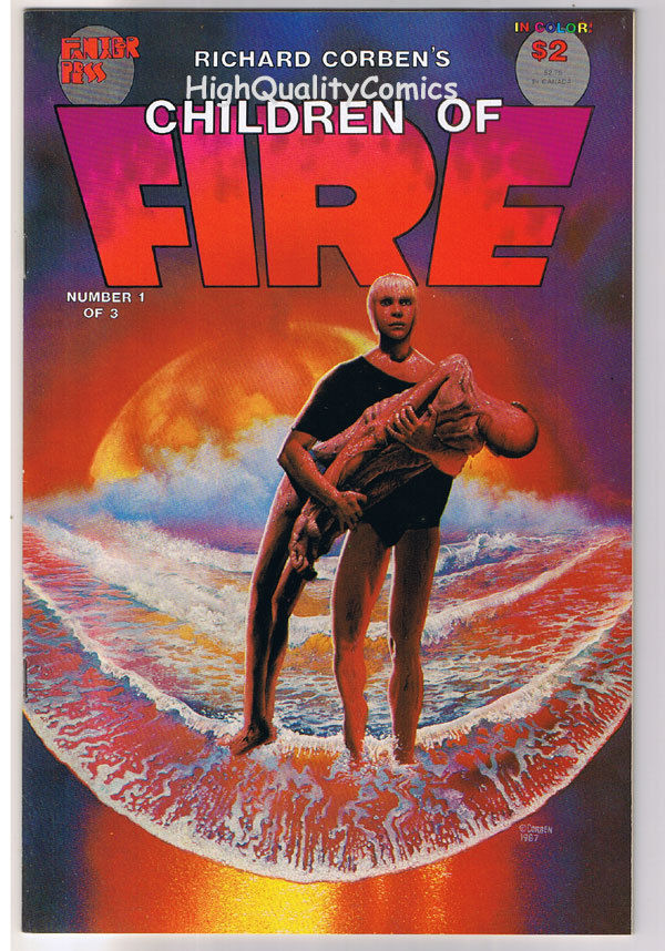CHILDREN of FIRE #1, VF+, Richard Corben, Fantagor, 1987